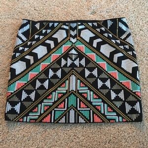 Sequence mini skirt